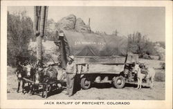 Jack Ratliff of Pritchett, Colorado Postcard