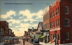 Center Street, Looking South Postcard