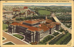 Carnegie Library and Tech Schools, Schenley Park Pittsburgh, PA Postcard Postcard