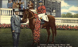 "Citation", Kentuck Derby Winner 1948 - One of the Greatest Race Horses of All Time Horse Racing Postcard Postcard