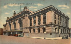 New York Central R. R. Station Albany, NY Postcard Postcard