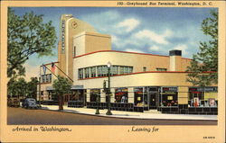 Greyhound Bus Terminal Washington, DC Washington DC Postcard Postcard