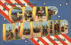 Greetings from Camp Blanding Postcard