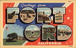 Greetings from Fort Ord, California Postcard Postcard