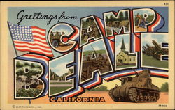 Greetings from Camp Beale, California Marysville, CA Postcard Postcard