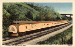 Union Pacific Streamline Train Postcard