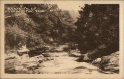 Scenic View of Barre Falls Hubbardston, MA Postcard Postcard