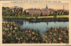 Simmons College and Mrs. Jack Gardner's Palace, In the Fenway Postcard