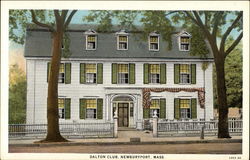 Street View of Dalton Club Newburyport, MA Postcard Postcard