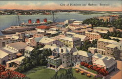 City and Harbour Postcard