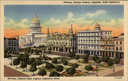 Central Park, Capitol, Inglaterra Hotel Postcard