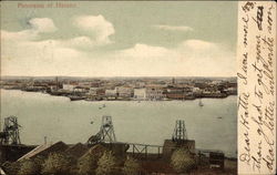 Panoramic View of City Havana, Cuba Postcard Postcard