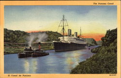 The Panama Canal Postcard