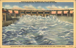 Gatun Spillway Postcard