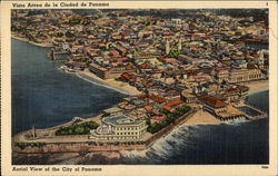 Aerial View of the City Panama City, Panama Postcard Postcard