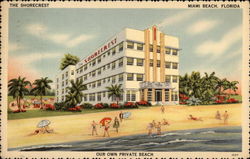 The Shorecrest, Our Own Private Beach Miami Beach, FL Postcard Postcard