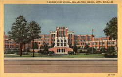 Senior High School at 14th & Park Avenue Little Rock, AR Postcard Postcard