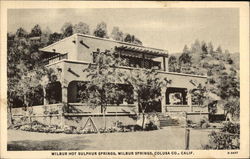 Wilbur Hot Sulphur Springs Postcard