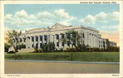 Scottish Rite Temple Guthrie, OK Postcard Postcard