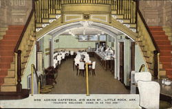 Mrs. Adkins Cafeteria Little Rock, AR Postcard Postcard