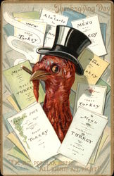 Thanksgiving Day, I'm the Popular Birdie All Right! All Right! Postcard