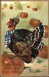 These Things Always Give Mother the Blues Turkeys Postcard Postcard