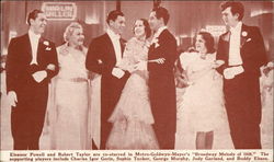 Eleanor Powell and Robert Taylor - "Broadway Melody" 1938 Movie and Television Advertising Postcard Postcard