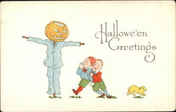 Halloween Greetings Postcard Postcard