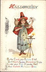 Girl Witch - Magic Tricks Postcard