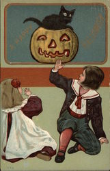 A Happy Halloween Postcard Postcard