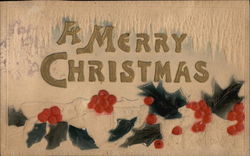 A Merry Christmas Postcard Postcard