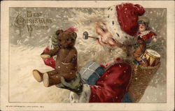 Santa With Toys Santa Claus Postcard Postcard