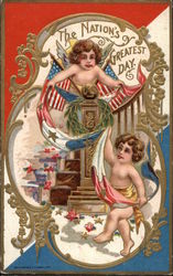 The Nation's Greatest Day 4th of July Postcard Postcard