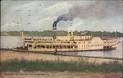 Steamer City of Louisville, Louisville, Ky Steamers Postcard Postcard