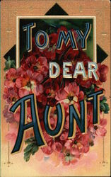 To my Dear Aunt Postcard