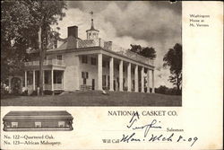 Washington Home at Mt. Vernon, National Casket Co. ------ Salesman Will Call ------ Postcard