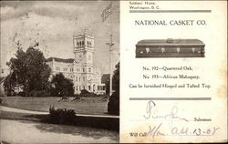 Soldiers' Home, Washington, D.C., National Casket Co Postcard