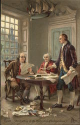 The Drafting of the Declaration of Independence Postcard