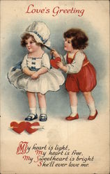 Love's Greeting Children Postcard Postcard