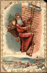 A Merry Christmas Toys Postcard Postcard