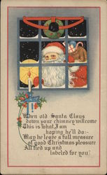 When Old Santa Claud Down Your Chimney Will Come This is What I am Hoping he'll do Santa Claus Postcard Postcard