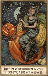 A Joyful Halloween Postcard Postcard