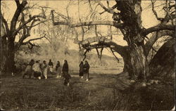 Taos Indians Playing Ball Native Americana Postcard Postcard