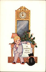 A Happy New Year Children Postcard Postcard