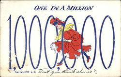 One in a Million Comic, Funny Postcard Postcard