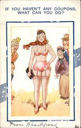 If you Haven't any Coupons, What can you do? Comic, Funny Postcard Postcard