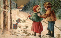 Joyful Greetings Postcard