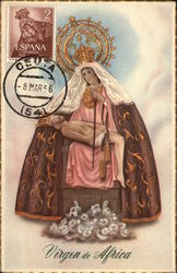 Virgen de Africa Maximum Cards Postcard Postcard