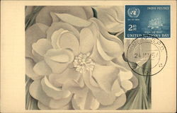 Georgia O'Keeffe: The White Flower Flowers Postcard Postcard