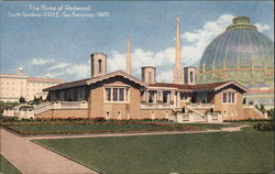 The Home of Redwood, South Gardens Postcard